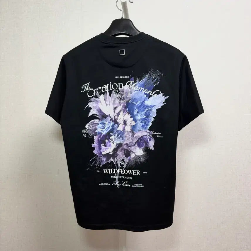 [BUNJANG] Wooyoungmi 25SS Flower Short Sleeve T-Shirt Black / [46/S급] 우영미 25SS 플라워 반팔 블랙