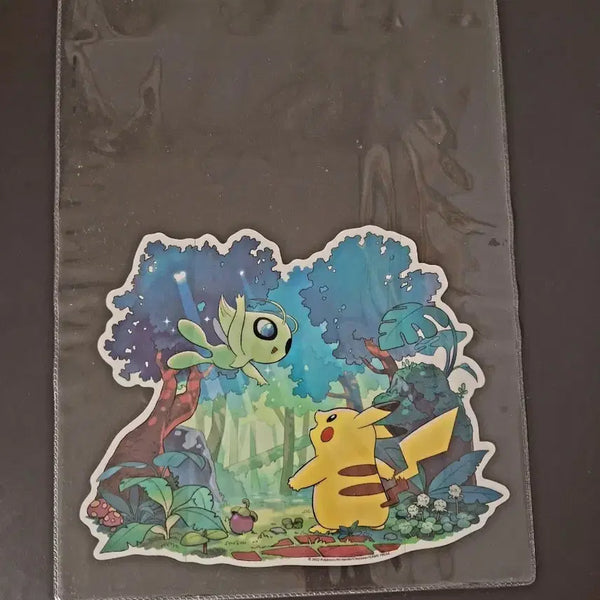 [BUNJANG] Pokemon Pikachu & Celebi Large Sticker / 포켓몬스터 피카츄 세레비 대형 스티커