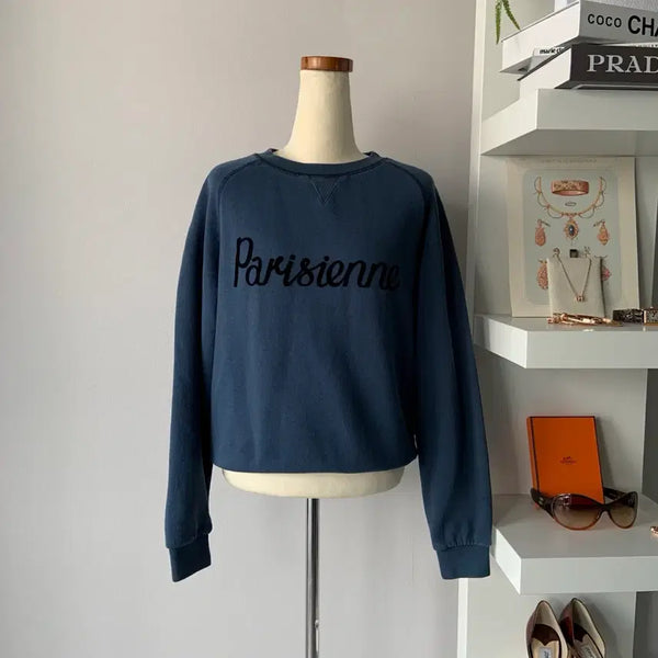 [BUNJANG] Maison Kitsune Parisien Sweatshirt / [S] 메종키츠네(MAISON KITSUNE) 파리지앵 스웻셔츠