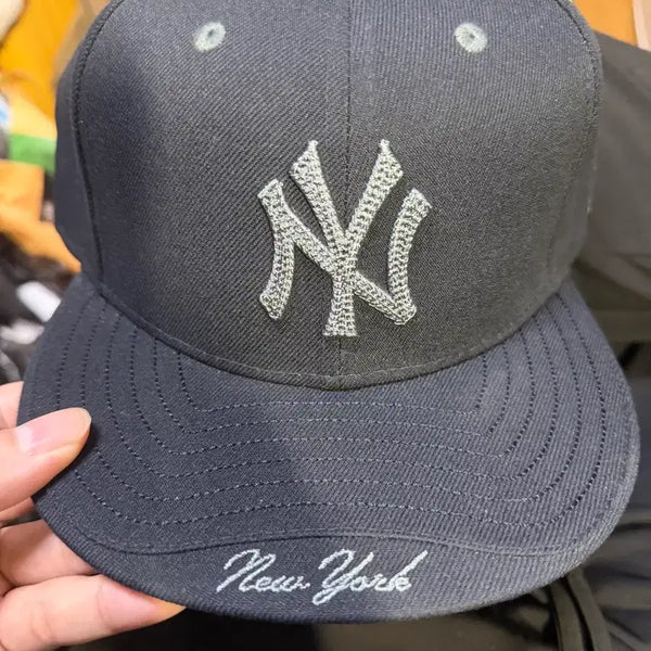 [BUNJANG] MLB New York Yankees Layered Visor Fitted Cap Navy / MLB 뉴욕 양키스 레이어드 바이저 피티드캡 네이비