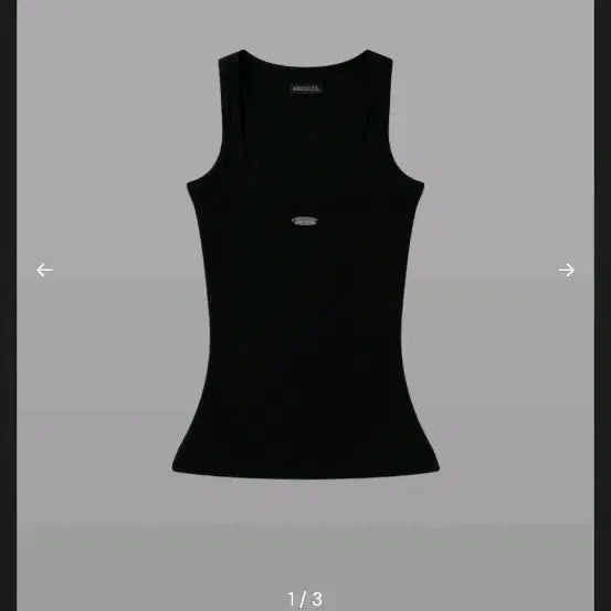 [BUNJANG] Kim Seoul Wide Metal Logo Sleeveless Black / 킴서울) WIDE METAL LOGO SLEEVELESS *black