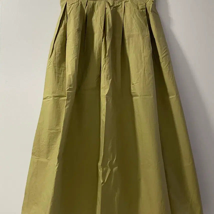 [BUNJANG] Flare Long Skirt Khaki / 플레어 롱스커트 카키 55-날씬66