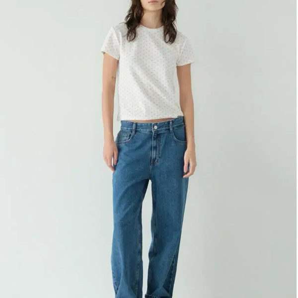 [BUNJANG] Ponytail Bella Loose Fit Jeans Medium Blue / ponytail 포니테일 본 벨라 루즈핏 진 미디움 블루