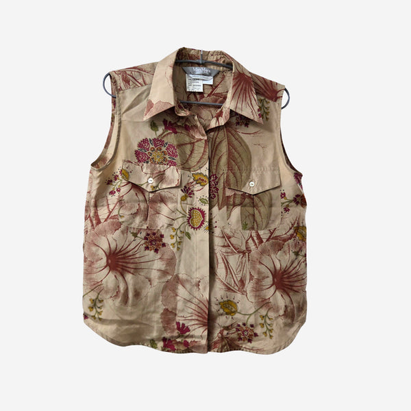 [BUNJANG] MaxMara Sleeveless Blouse / 막스마라(MaxMara) 슬리브리스 블라우스 100