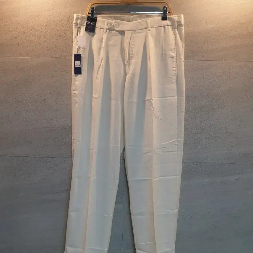 [BUNJANG] Trust Cream Linen Blend Pants / Trust. 크림색 린넨 팬츠. 미착