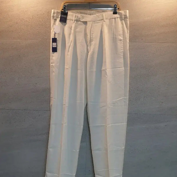 [BUNJANG] Trust Cream Linen Blend Pants / Trust. 크림색 린넨 팬츠. 미착