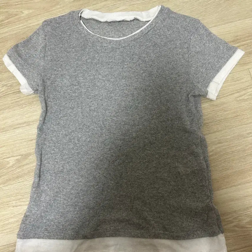 [BUNJANG] Zara Double Layer T-Shirt / 자라 더블레이어 티셔츠