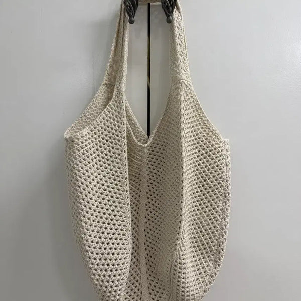 [BUNJANG] Knit Shoulder Bag Ivory / 니트 숄더백 아이보리