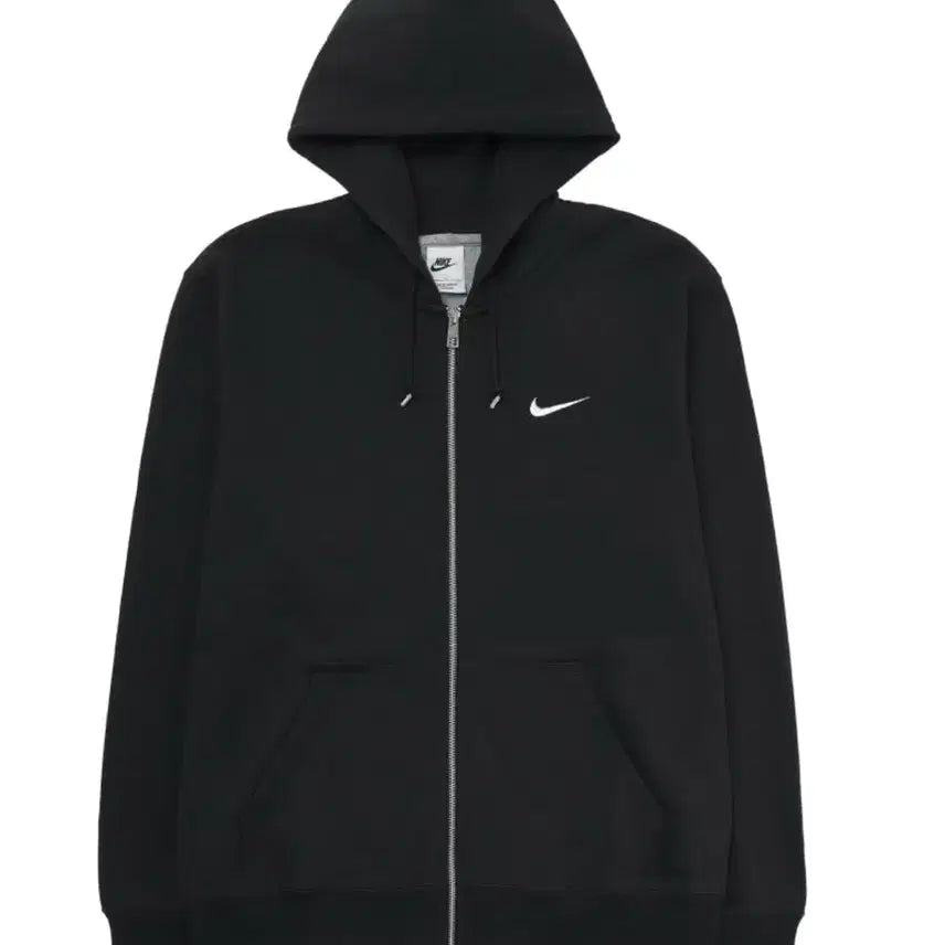 [BUNJANG] Nike NSW Classic Full Zip Hoodie Black / 나이키 NSW 클래식 풀 집 후드 블랙