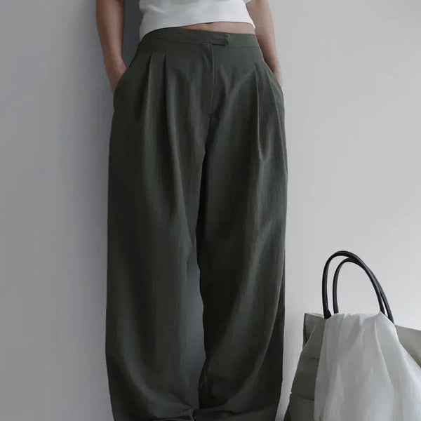 [BUNJANG] Laroom Cold Pants Dark Green M Long / (새상품) Laroom 라룸 콜드팬츠 다크그린 M 사이즈 long