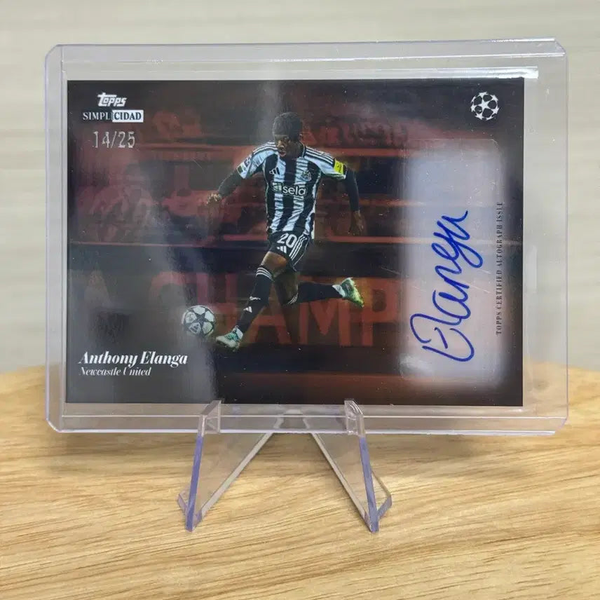 [BUNJANG] Topps Anthony Elanga Signed Autograph Soccer Card (Limited Edition 14/25) / 탑스 앤서니 엘랑가 카드 친필사인 25한정 축구카드