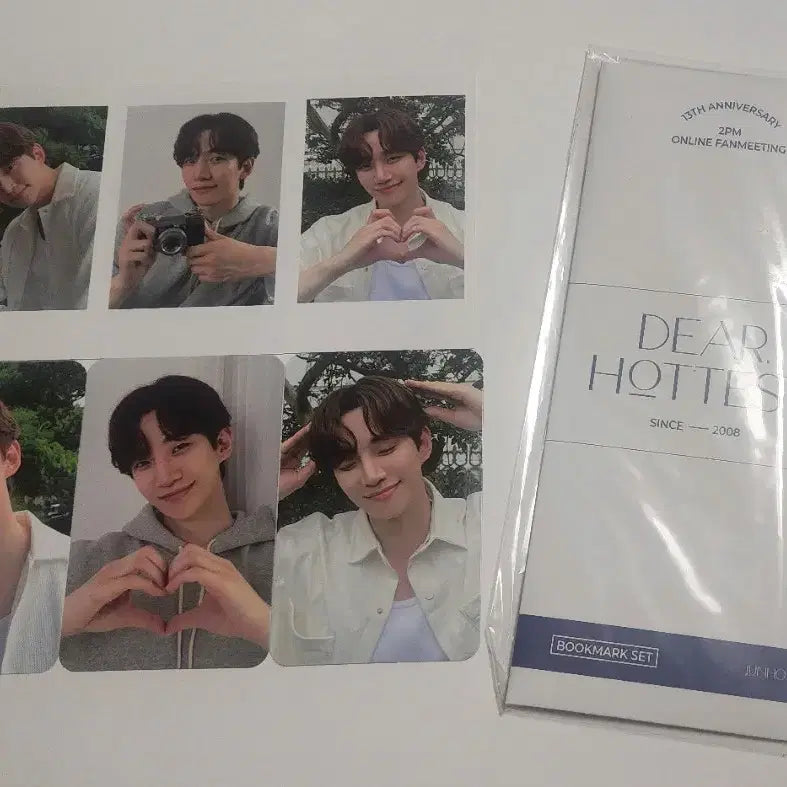 [BUNJANG] Lee Junho 2024 Season's Greetings Jipshop Exclusive Photocard Set (6 Types) + Dear Hot T Bookmark / 이준호 2024 시즌그리팅 집샵 특전포카 6종+디어핫티 책갈피