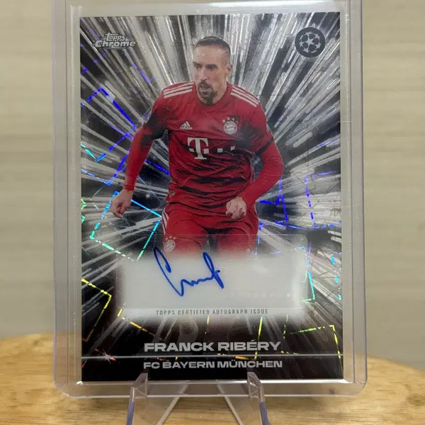 [BUNJANG] Franck Ribéry Top Chrome Black Laser Autographed Soccer Card / 탑스크롬 리베리 블랙 레이저 친필 사인 축구카드