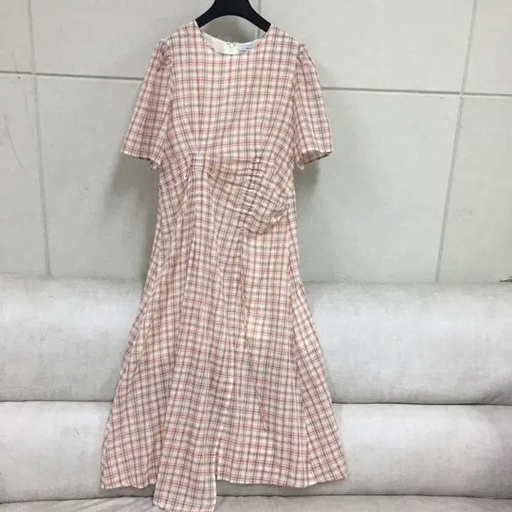 [BUNJANG] Jucy Judy Check Shirring Dress / Jucy Judy 쥬시쥬디 체크 지지미 셔링 원피스