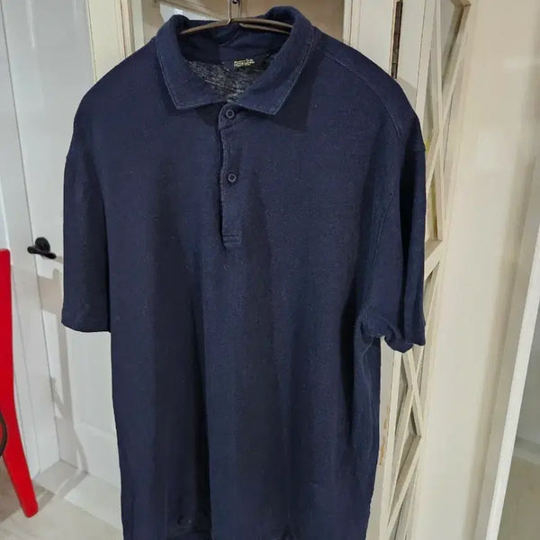 [BUNJANG] Massimo Dutti Navy Polo Shirt Size 95 / 마시모두띠 네이비 폴로 셔츠 95