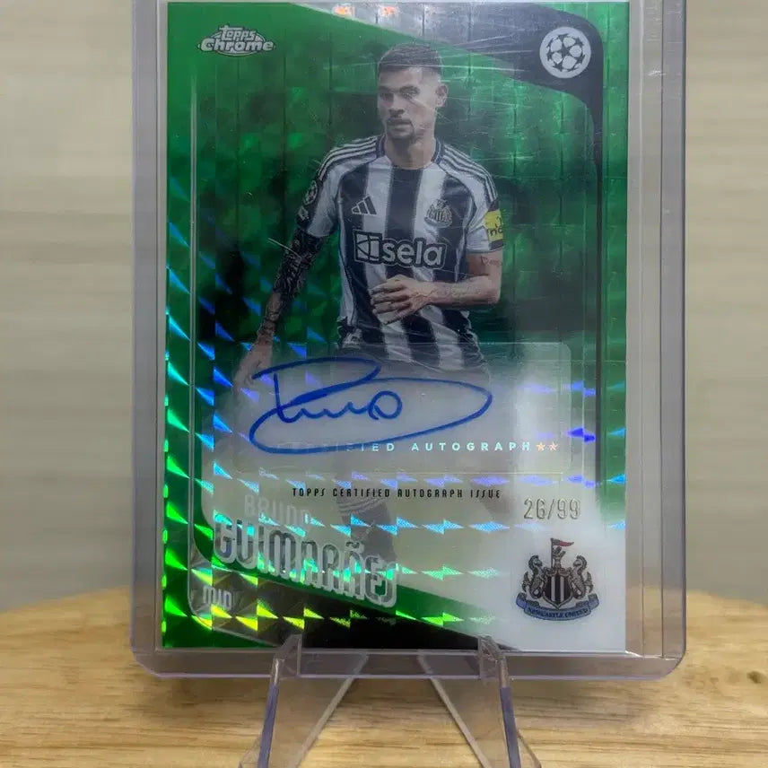 [BUNJANG] Topps Chrome Bruno Guimarães Signed Autograph Card /99 / 탑스크롬 뉴캐슬 기마랑이스 오토 싸인카드 /99한정