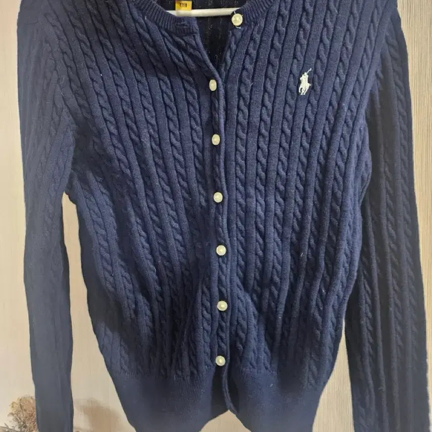 [BUNJANG] Polo Ralph Lauren Girls' Navy Cardigan (Size L / 12-14) / 폴로 걸즈가디건 L 12-14 네이비