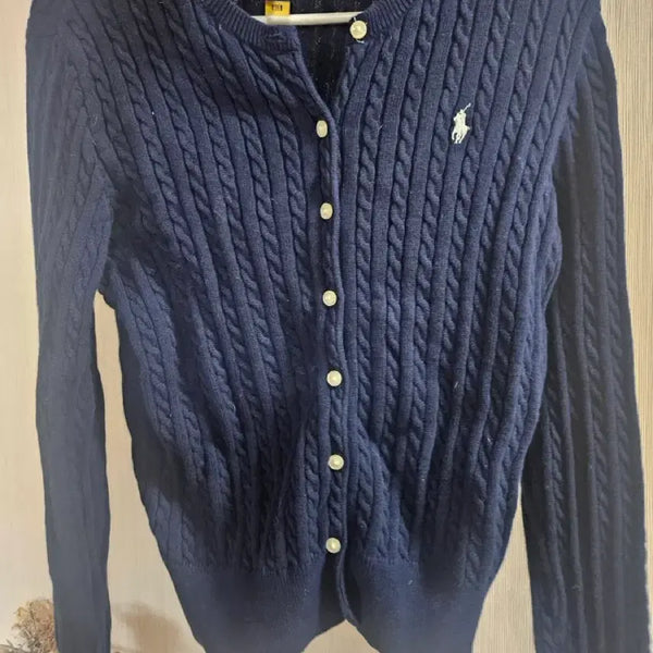 [BUNJANG] Polo Ralph Lauren Girls' Navy Cardigan (Size L / 12-14) / 폴로 걸즈가디건 L 12-14 네이비