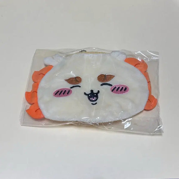 [BUNJANG] Chiikawa Shisa Face Pouch / 치이카와 시사 얼굴 파우치