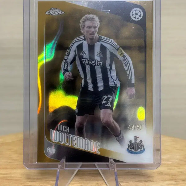 [BUNJANG] Top Chrome Newcastle Nick Voltemade Limited Edition Football Card 49/50 / 탑스크롬 뉴캐슬 닉 볼테마데 50한정 축구카드