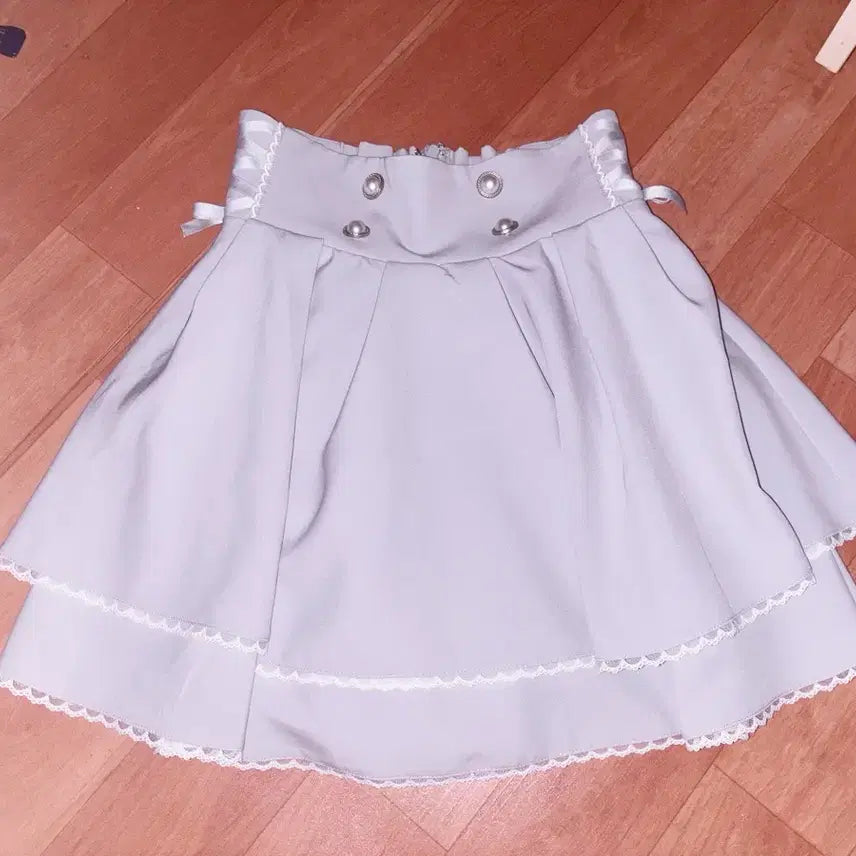[BUNJANG] Sehun Flare Lace-up Skirt / 시허니 플레어 레이스업 스커트