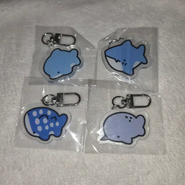 [BUNJANG] Mongmongsbjoo Sea Friends Double-Sided Acrylic Keyring Set (Sealed) / 미개봉, 일괄) 몽몽스베쮸 풍덩 바다친구들 양면 아크릴키링