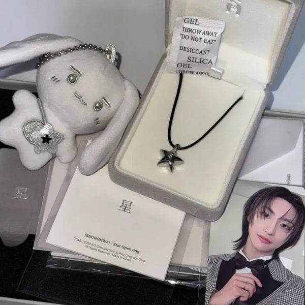 [BUNJANG] ATEEZ Seonghwa Birthday MD 2024/2025 Necklace & Ring Set / 에이티즈 성화 생일 md 엠디 2024 2025 목걸이 반지 세트