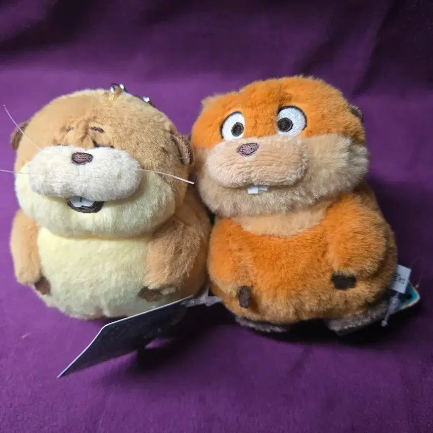 [BUNJANG] Disney Hoppers Beaver Plush Keychain (2 types) / 새제품)디즈니 호퍼스 비버 인형 키링 2종