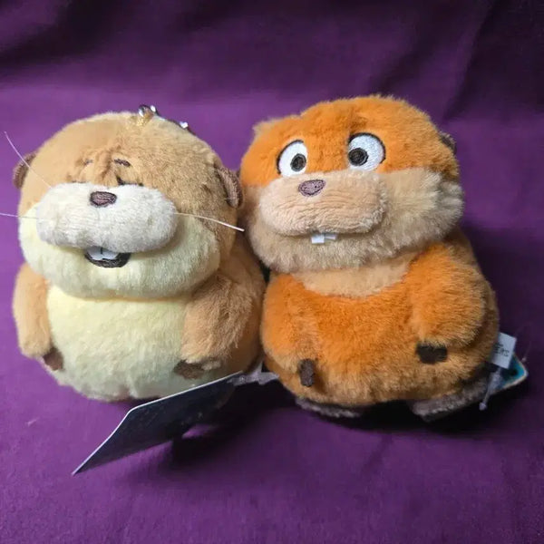 [BUNJANG] Disney Hoppers Beaver Plush Keychain (2 types) / 새제품)디즈니 호퍼스 비버 인형 키링 2종