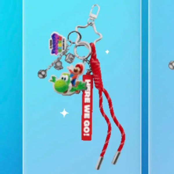 [BUNJANG] Amore x Super Mario Movie Galaxy Star Keychain (Sealed) / 미개봉 새상품)아모레 슈퍼마리오 갤럭시 무비 마리오요시 별키링