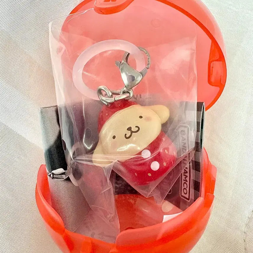 [BUNJANG] Sanrio Ichigo Strawberry PomPomPurin Gacha Charm / [새상품] 폼폼푸린/ 산리오 이치고 딸기 메지루시 가챠