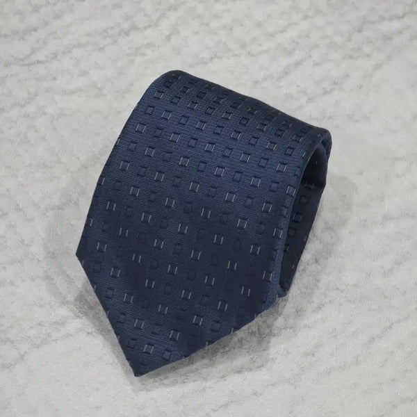 [BUNJANG] Dior Homme New Navy Square Silk Tie 8.7cm / 디올옴므 신형 네이비 스퀘어 실크 넥타이 8.7cm 남성복 정장 명품 넥타이