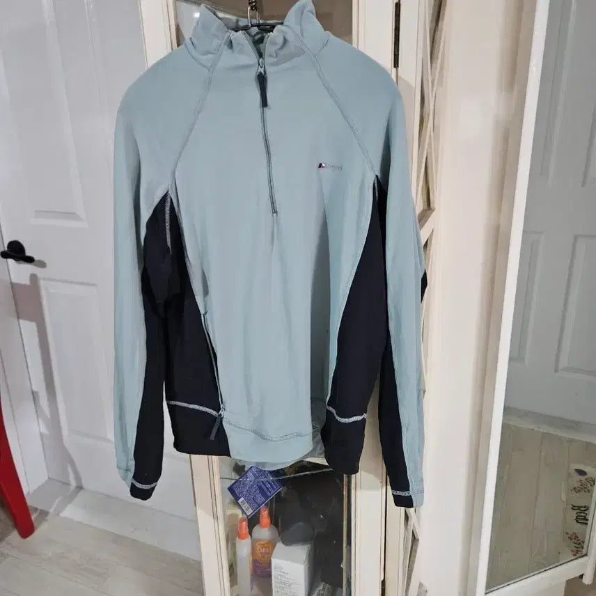 [BUNJANG] Color Block Zip-Up Sweatshirt - Size 100 / 배색 집업 100