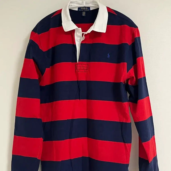 [BUNJANG] Polo Rugby Shirt Red (Boys XL) / 폴로 럭비티 레드 (boys xl)