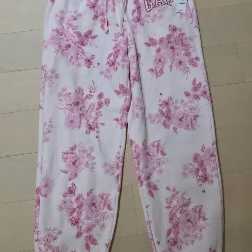 [BUNJANG] GAP Floral Pattern Jogger Pants Pink S / 갭 플로럴 패턴 조거 팬츠 핑크 S