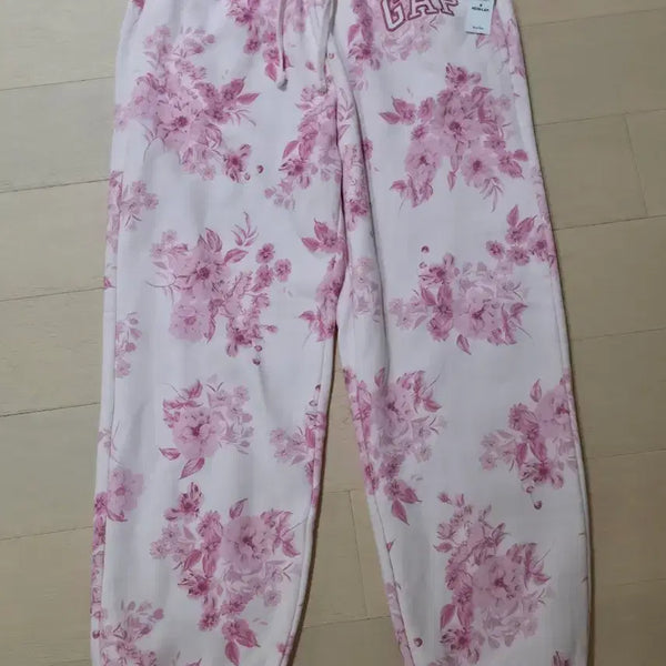 [BUNJANG] GAP Floral Pattern Jogger Pants Pink S / 갭 플로럴 패턴 조거 팬츠 핑크 S
