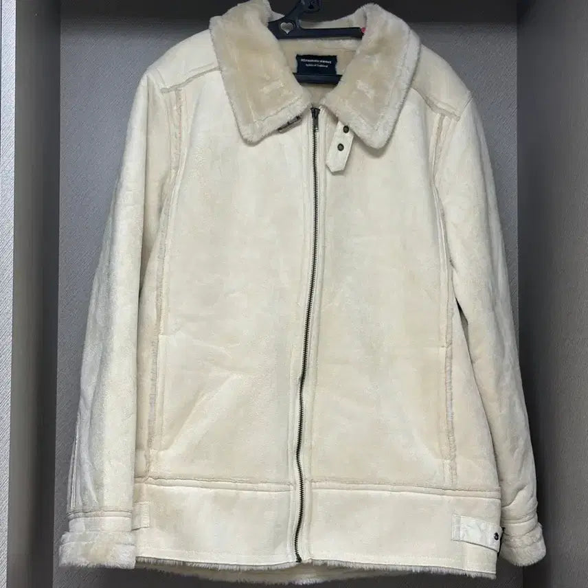 [BUNJANG] Vintage Basic Mustang Jacket Ivory / 빈티지 기본 무스탕 아이보리 대장