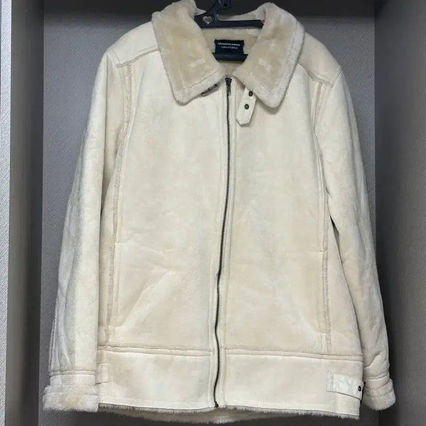 [BUNJANG] Vintage Basic Mustang Jacket Ivory / 빈티지 기본 무스탕 아이보리 대장
