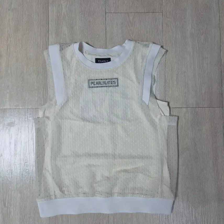 [BUNJANG] Pearly Gates Women's Sleeveless Golf Top (Size 95) - Cream Beige / (새옷수준)파리게이츠 여성골프민소매(1)95