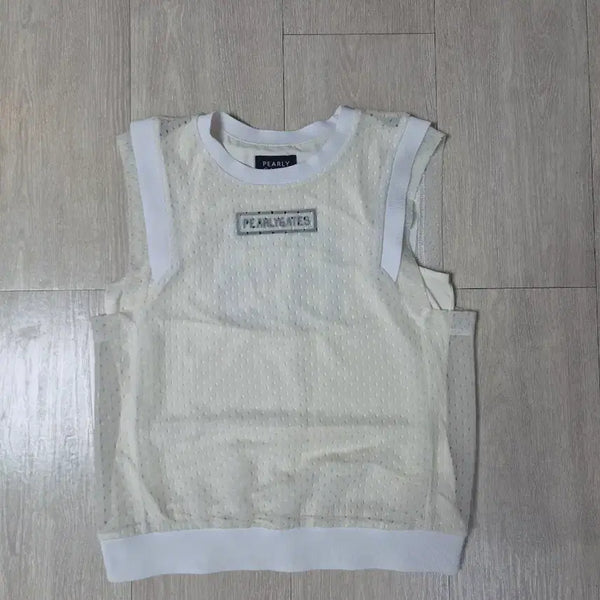 [BUNJANG] Pearly Gates Women's Sleeveless Golf Top (Size 95) - Cream Beige / (새옷수준)파리게이츠 여성골프민소매(1)95