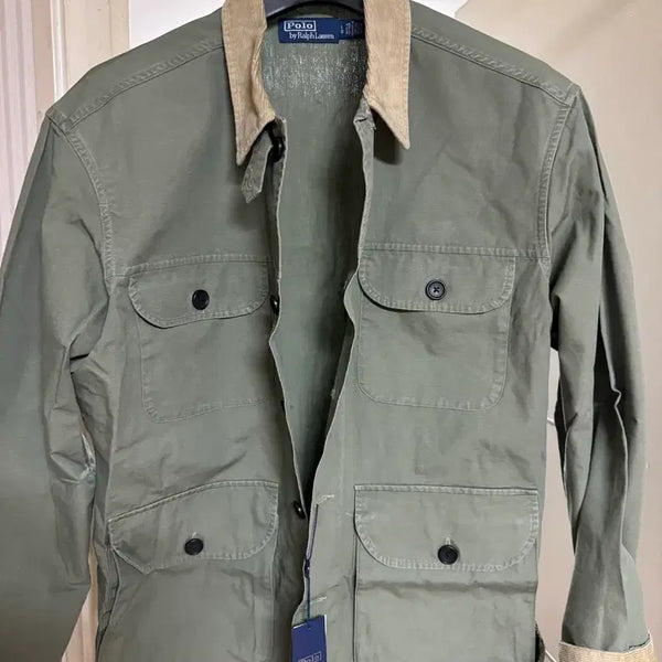 [BUNJANG] Polo Cotton Canvas Overshirt (L, New) / 폴로 코튼 캔버스 오버셔츠(L, 새상품)