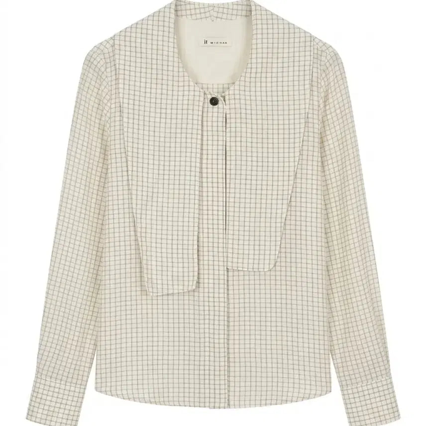 [BUNJANG] It Misha Check Pattern Thin Shirt / 여성66/ 잇미샤 체크 패턴 얇은 셔츠 빈티지킹