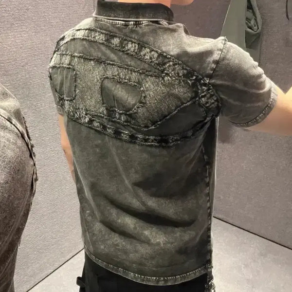 [BUNJANG] Diesel Men's Washed Cotton Polo Shirt / 남성 디젤 카라티 워싱 포인트 m