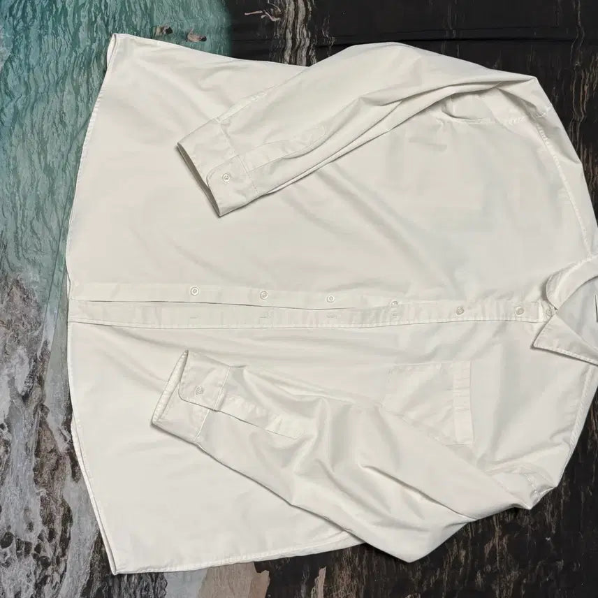 [BUNJANG] AsnoFit White Oversized Fit Shirt (Free Size) / 아스노핏 화이트 오버핏 셔츠 / Free