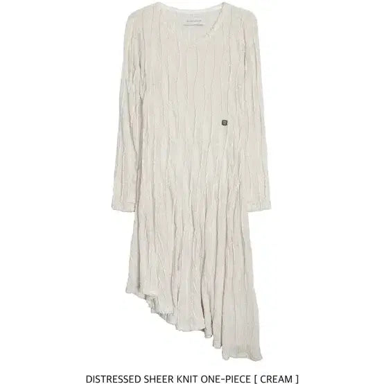 [BUNJANG] Trimingbird Distressed Sheer Knit One-piece / 트리밍버드 원피스