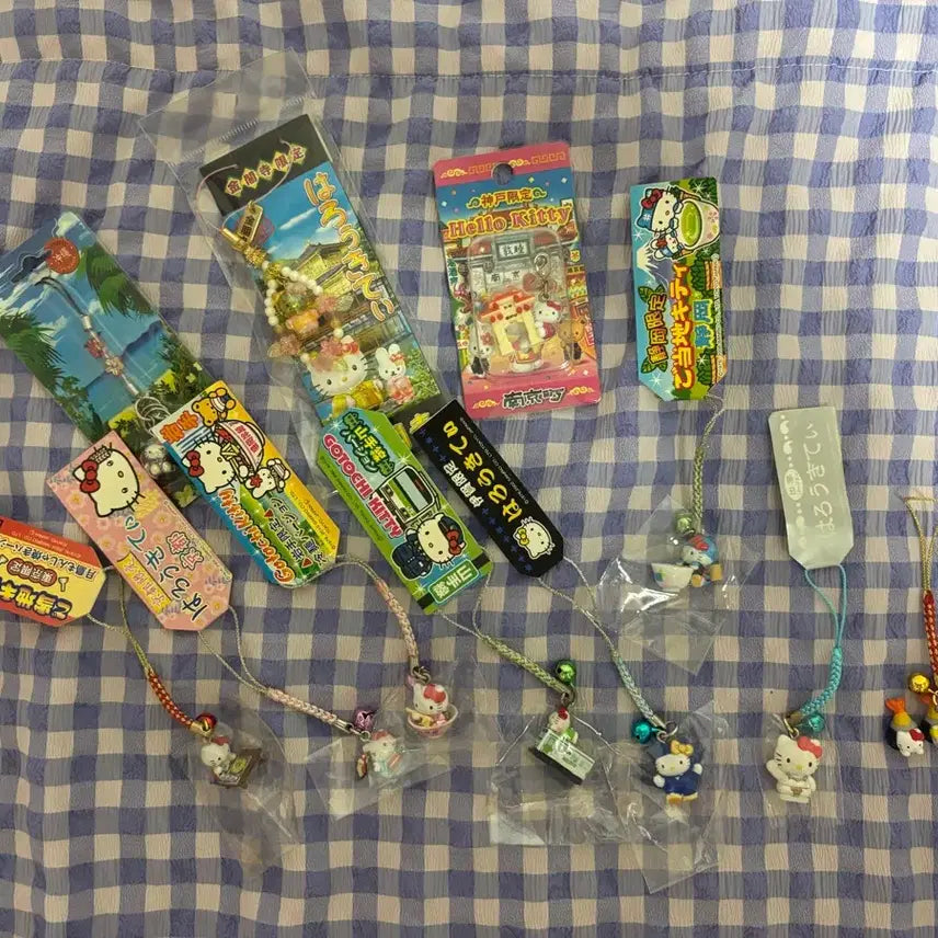 [BUNJANG] Vintage Hello Kitty Strap Bundle Set / 고전키티스트랩