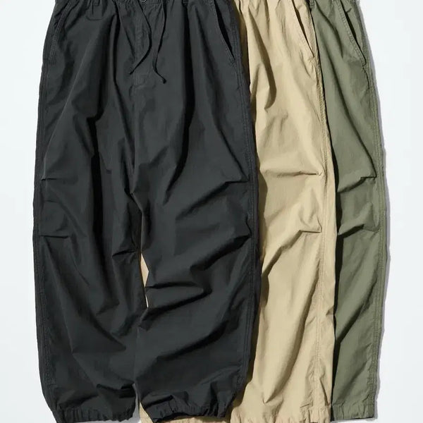 [BUNJANG] Uniqlo Parachute Pants Black L / 유니클로 파라슈트팬츠 블랙 L사이즈