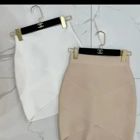 [BUNJANG] Black Ribbed Knit Skirt / 블랙 랩 쫀쫀 스커트