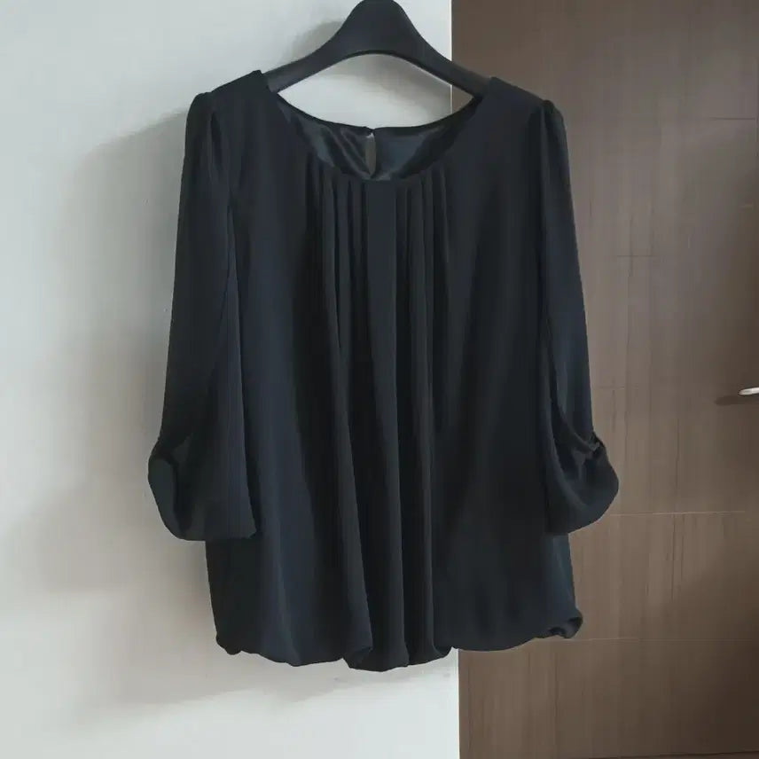 [BUNJANG] Tank's Chiffon Blouse Free Size Black / 탱크스 쉬폰 블라우스 free