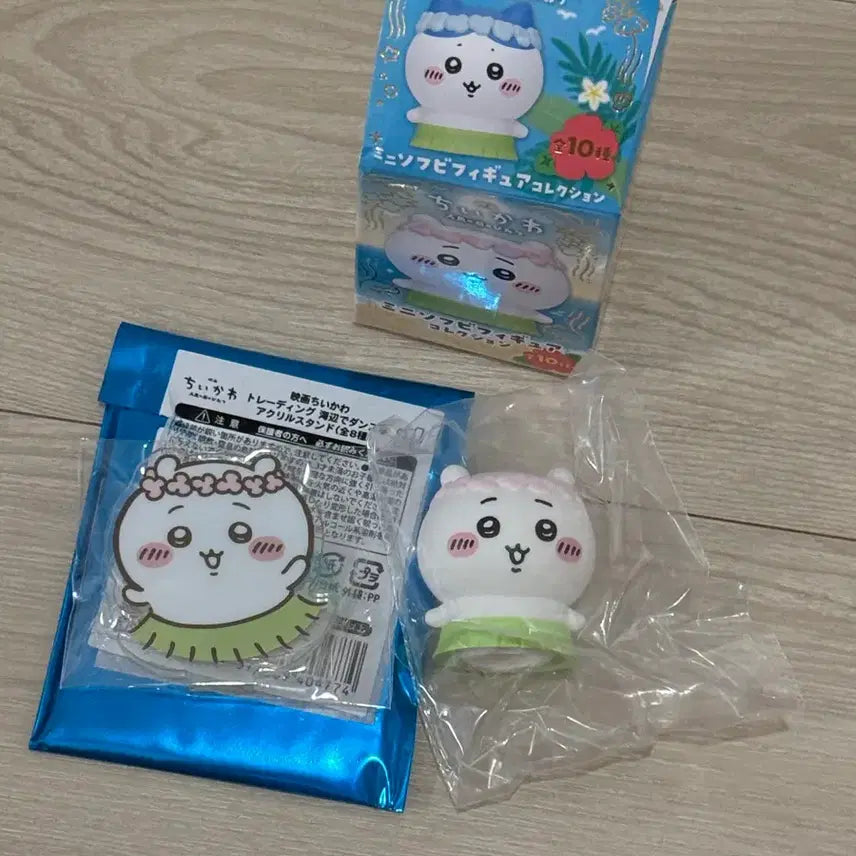 [BUNJANG] Chiikawa Mermaid Island Movie Sofubi & Acrylic Stand Bundle Set / 당일배송) 치이카와 신상 인어섬 영화 소프비 아크릴 일괄